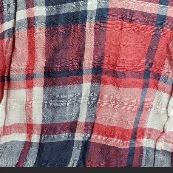 COPY - Soft Flannel Look Plaid Blouse - Picture 4 of 4